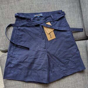 Princess Highway navy cotton Genevieve Shorts BNWT - 6